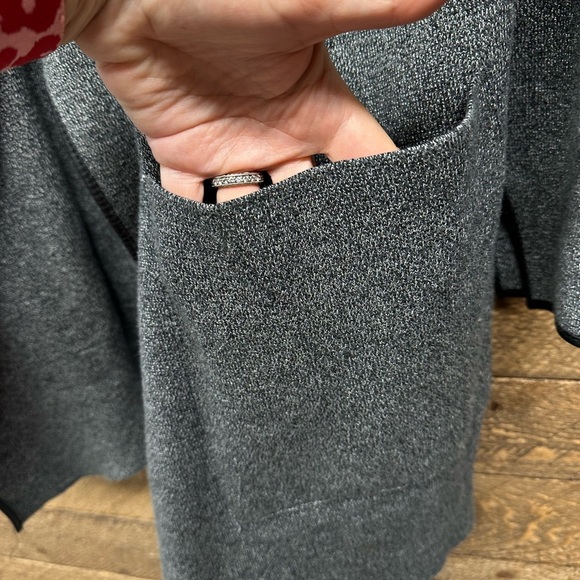 Zara Knit Open Front Gray Cardigan – Size Small - Picture 7 of 9